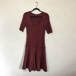 Dark Red Mossimo Sweater Dress